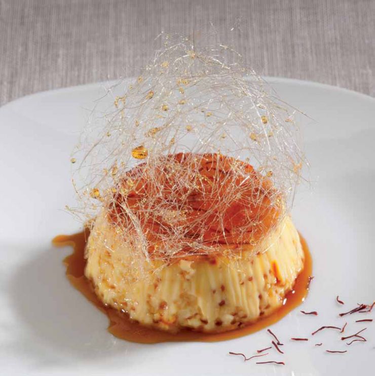 Flan de Huevo con Azafran