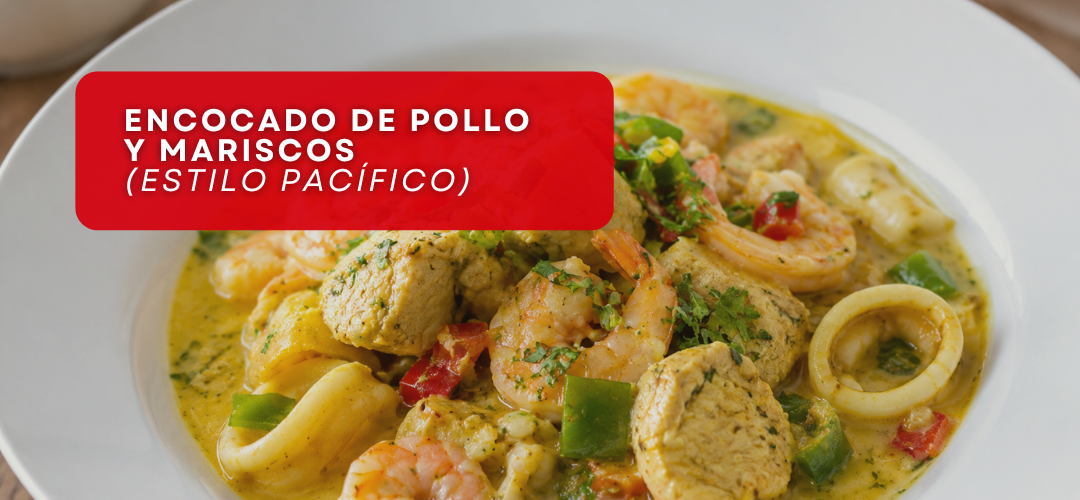 Encocado de Pollo y Mariscos (Estilo Pacífico)
